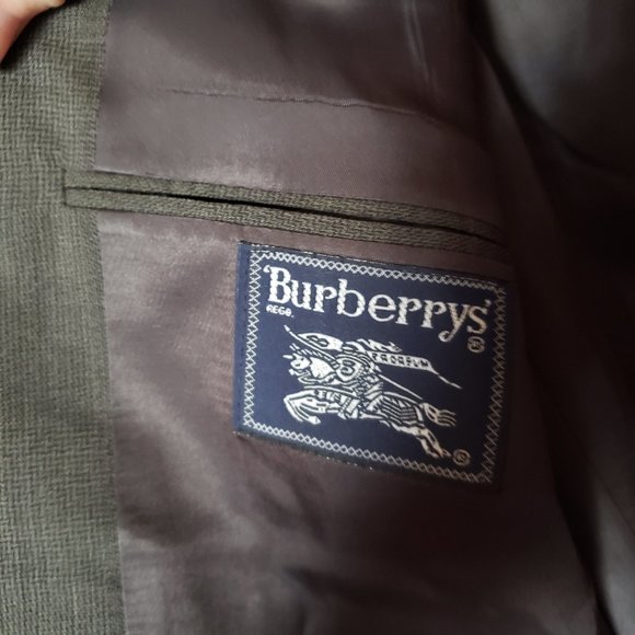 Vintage Burberry 100% Wool Suit Coat Blazer - Picture 13 of 15